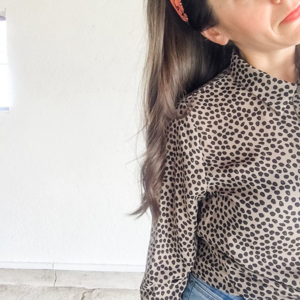 Cheetah Print Button Up, M